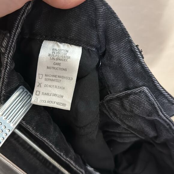 Motel rocks high rise black boot cut split leg jeans - Picture 8 of 9